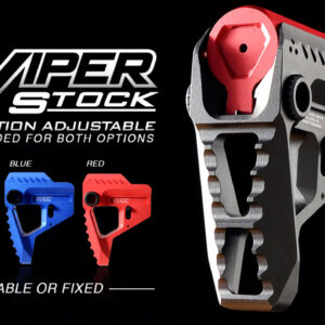Strike VIPERPITBK Pit Viper Stock  AR-Platform Black Aluminum/Steel
