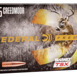 Federal P65CRDBTSX1 Premium  6.5Creedmoor 130gr Barnes TSX 20 Per Box/10 Case
