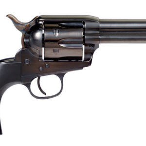 Taylors & Company 555161D Devil Anse  45 Colt (LC) 6rd 4.75" Blued Cylinder & Barrel Color Case Hardened Steel Frame Matte Black Wood Grip (Taylor Tuned)