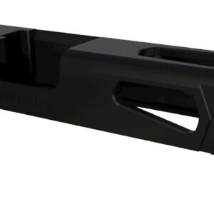 Rival Arms RA10G102A Precision Slide A1 QPQ Black 17-4 Stainless Steel with Front/Rear Serrations & RMR Optic Cut for 9mm Luger Glock 17 Gen3
