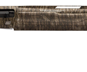 Rifle with wooden stock and camouflage finish, ideal for hunting and outdoor shooting.