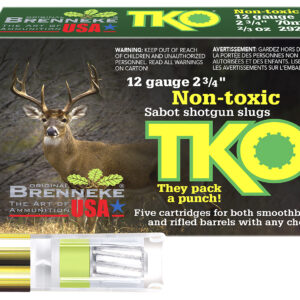 Brenneke SL122TKO TKO  12Gauge 2.75" 2/3oz Slug Shot 5 Per Box/50 Case