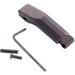 Gun mounting block with Allen wrench and screw for firearm assembly or repair.