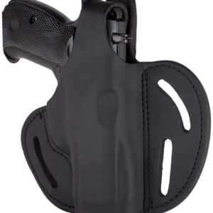 1791 Gunleather BHX5SSBLR BHX  OWB 05S Stealth Black Leather Belt Slide Fits Sig P320 Carry/Springfield XD-M Compact