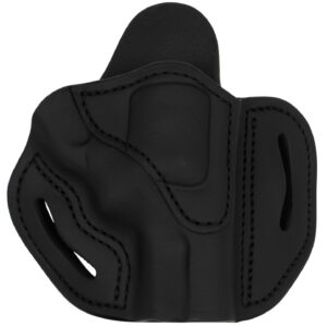 1791 Gunleather RVH2SSBLR RVH2S OWB Size 02S Stealth Black Leather Belt Slide Fits S&W K Frame Right Hand