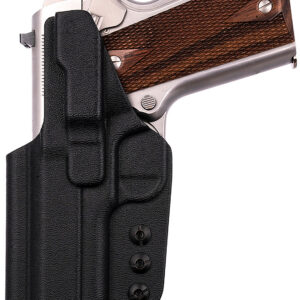 1791 Gunleather TACIWB1911BLKR Tactical Kydex IWB Black Kydex Belt Clip Fits 1911 Government