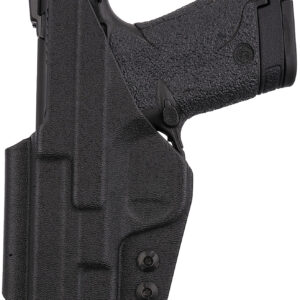 1791 Gunleather TACIWBSHIELDBLKR Tactical Kydex IWB Black Kydex Belt Clip Fits S&W Shield
