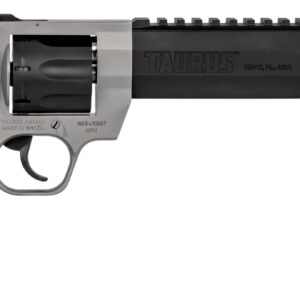 Taurus 2357085RH Raging Hunter  357 Mag 7rd 8.38" Matte Black Oxide Cylinder & Barrel Matte Stainless Steel Frame Black Rubber with Integrated Red Cushion Insert Grip