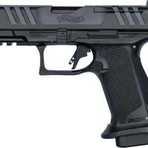 Walther P22 semi-automatic pistol with black finish and textured grip.