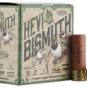 HEVI-Shot HS14001 HEVI-Bismuth  12Gauge 3" 1 3/8oz Bismuth 1Shot 25 Per Box/10 Case