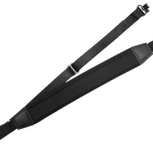 GrovTec US Inc GTSL121 FLEX  Black Elastic w/Neoprene Strap Adjustable Padded Rifle/Shotgun