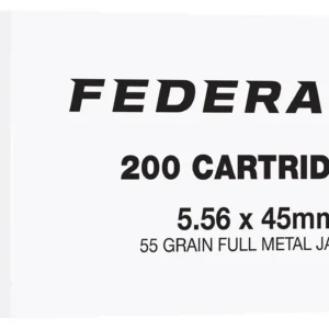 FEDERAL 5.56 NATO 55GR FMJ 200RD/BX 5BX/CS