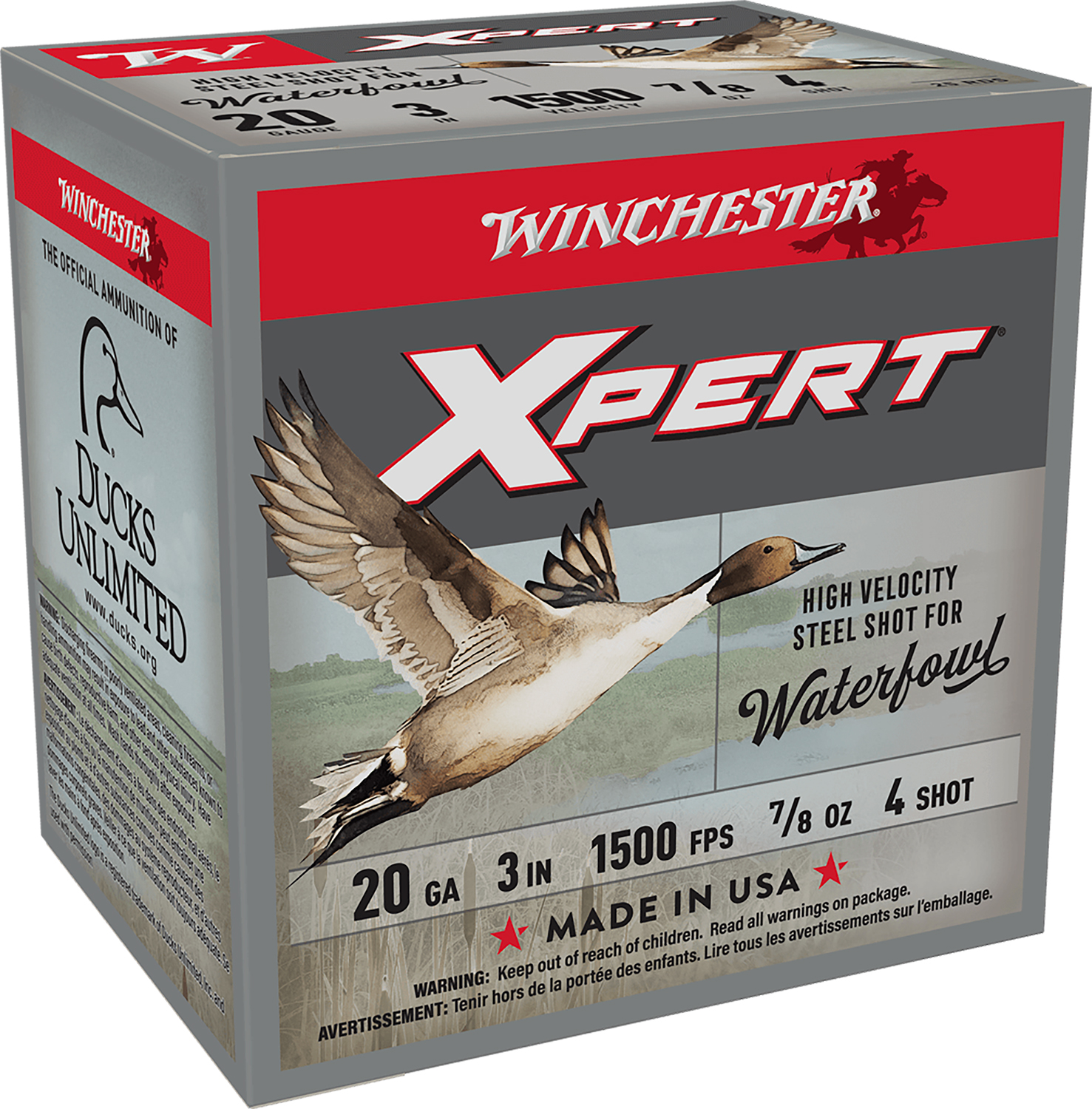 Winchester Ammo WEX2034 Super X Xpert High Velocity 20Gauge 3" 7/8oz 4Shot 25 Per Box/10 Case