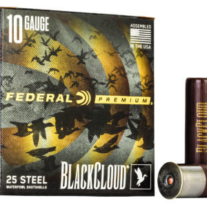 Federal PWBX107BB Black Cloud FS 10Gauge 3.50" 1 5/8oz BBShot 25 Per Box/10 Case