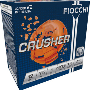 Fiocchi 12CRSR75 Exacta Crusher 12Gauge 2.75" 1oz 7.5Shot 25 Per Box/10 Case