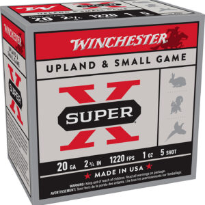 Winchester Ammo X205 Super X Heavy Game Load High Brass 20Gauge 2.75" 1oz 5Shot 25 Per Box/10 Case