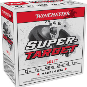 Winchester Ammo TRGT12509 Super-Target Light Target 12Gauge 2.75" 1oz 9Shot 25 Per Box/10 Case
