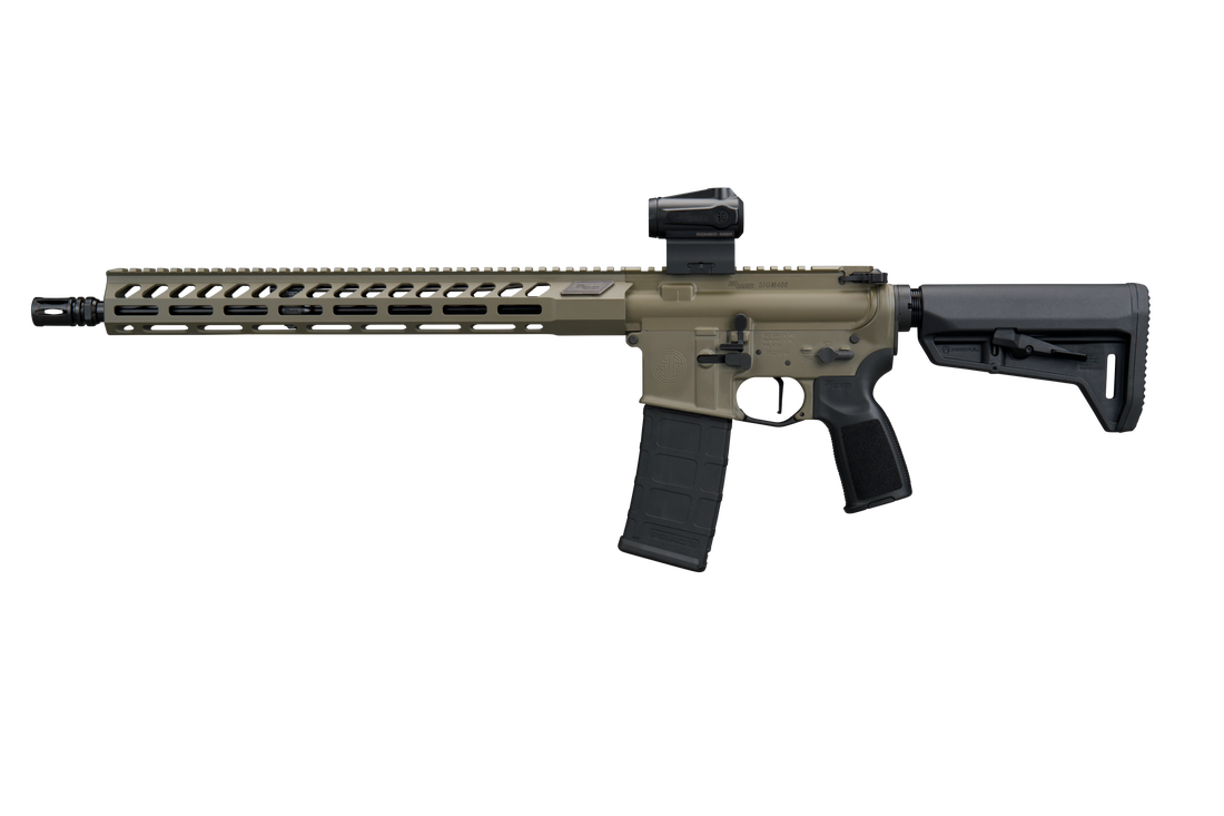 SIG SAUER M400 FORGE 5.56 RIFLE 16.5" BBL, MOSS GREEN, ROMEO MSR G2, TELESTOCK 1-30RD MAG - Image 3