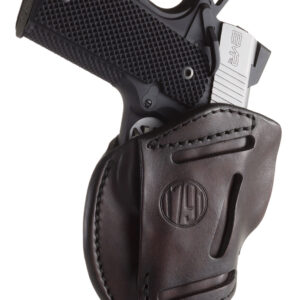 1791 Gunleather 3WH1SBRA 3-Way  IWB/OWB Size 01 Signature Brown Leather Belt Loop Fits 1911 3-4" Ambidextrous Hand