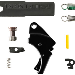 Complete firearm parts kit with trigger, springs, and accessories.
