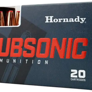 Hornady 82742 Subsonic Rifle 45-70Gov 410gr Sub X 20 Per Box/10 Case