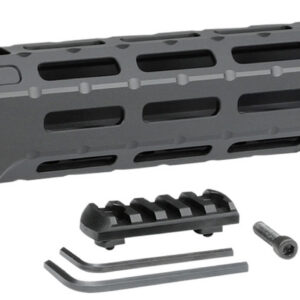 Midwest Industries MICRPC9 Combat  Ruger PC9 M-Lok Handguard Black Hardcoat Anodized 6061-T6 Aluminum 12"