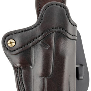 1791 Gunleather ORPDH21SBRR BH2.1 Optic Ready OWB Size 2.1 Signature Brown Leather Paddle Compatible w/Glock 17/Springfield XD/S&W Shield Right Hand