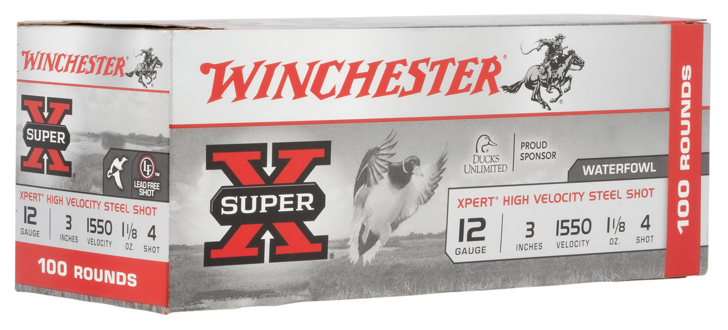 Winchester Ammo WEX1234VP Super X Xpert High Velocity 12Gauge 3" 1 1/8oz 4Shot 100 Per Box/2 Case *Value Pack