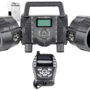 Western Rivers WRC-EGC-DS Eichler Dual Speaker Electronic Call Multiple Sounds Attracts Predators Features Remote Control Black Plastic