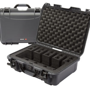 Nanuk 9254UP7 925 4 Up Gun Case Waterproof Graphite Resin w/ Closed-Cell Foam Padding 17" L x 11.80" W x 6.40" H Interior Dimensions
