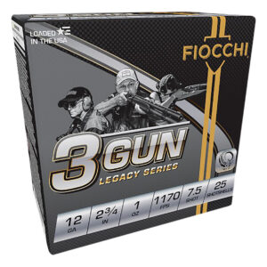 Fiocchi 12DL3G75 3-Gun Match Legacy Series 12Gauge 2.75" 1oz 7.5Shot 25 Per Box/10 Case