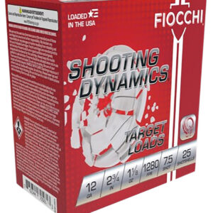 Fiocchi 12SDHV75 Shooting Dynamics Target 12Gauge 2.75" 1 1/8oz 7.5Shot 25 Per Box/10 Case