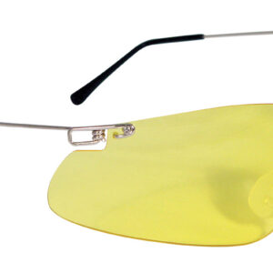Radians CP5740CS Clay Pro Shooting Glasses Adult Amber Lens Wraparound Silver Frame