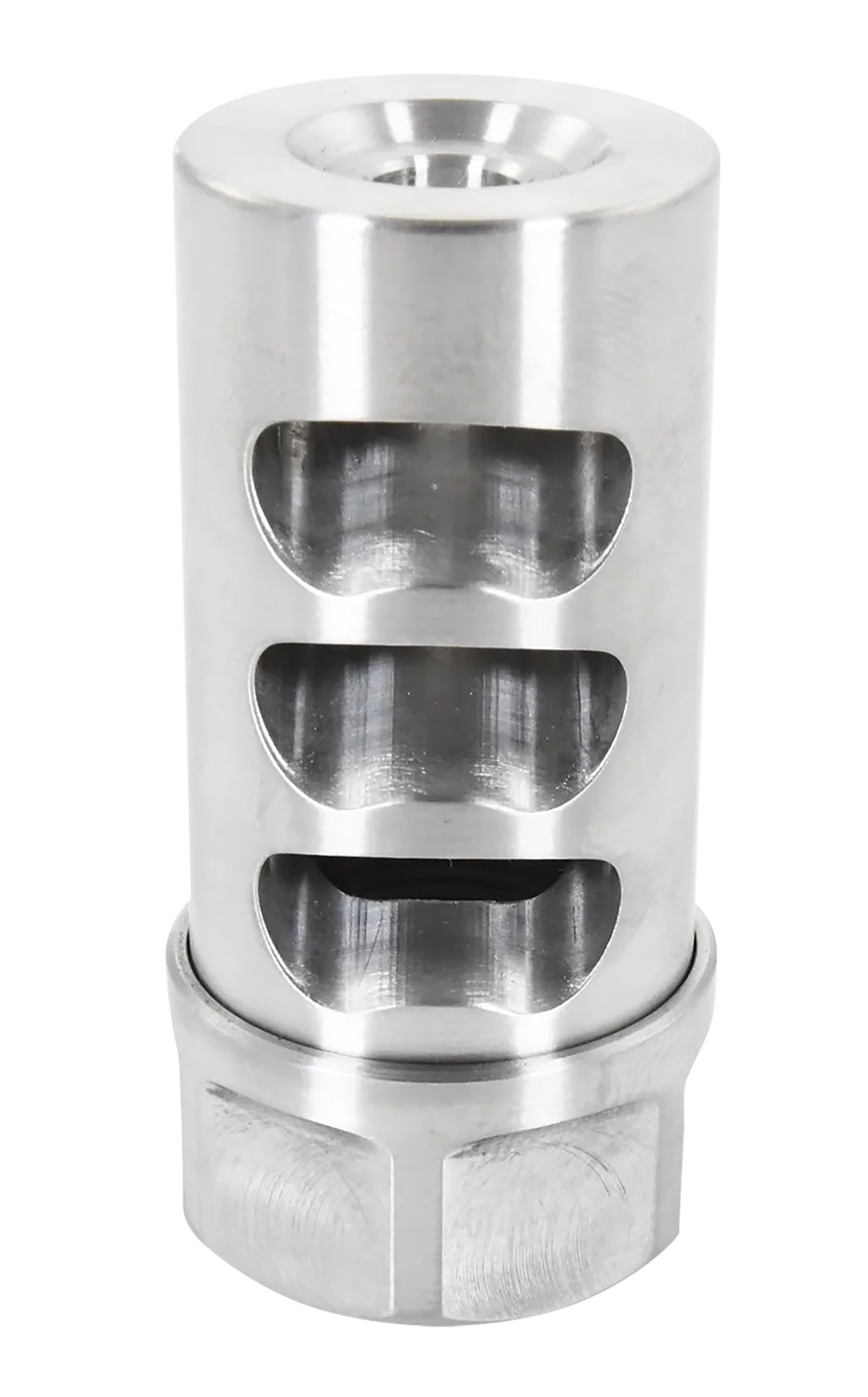 American Precision Arms G2L5830S Gen 2 Little Bastard Self Timing Brake Stainless Steel with 5/8"-24 tpi Threads, 2.22" OAL & 1" Diameter for 30 Cal Rifle
