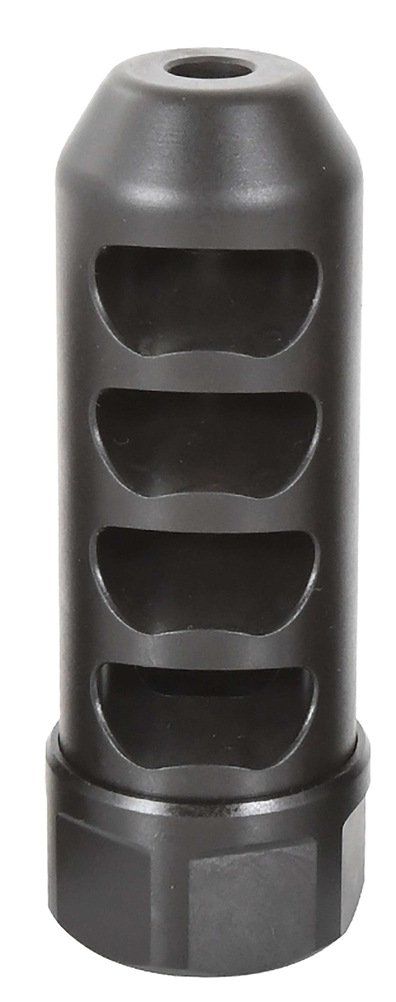 American Precision Arms G2F5838N Gen 2 Fat Bastard Self Timing Brake Black Nitride Stainless Steel with 5/8"-24 tpi Threads, 3.30" OAL & 1.115" Diameter for 338 Cal Rifle