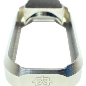 Cross Armory CRGFMWSV Flared Magwell  Compatible w/Glock Gen1-3 Silver Anodized Aluminum