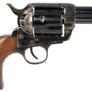 Traditions SAT73005 1873 Frontier 357 Mag 6rd 3.50" Blued Cylinder & Barrel Color Case Hardened Steel Frame Walnut Navy Size Grip