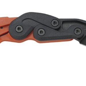 CRKT 4041O Provoke  2.47" Folding Plain Black Stonewashed 4116 Stainless Steel Blade/Orange Grivory Handle Includes Pocket Clip