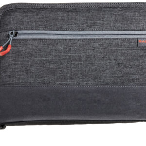 Allen 7757 Auto-Fit 2.0 Deluxe Handgun Case Gray w/Red Accents, Foam Padding, Knit Interior, Exterior Pocket  Finish for Most Full-Size Semi-Autos 11" L
