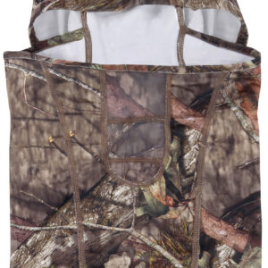 Camouflage hunting backpack with multiple compartments and adjustable straps.