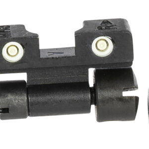 Meprolight USA 227703101 Tru-Dot Adjustable Sights  Green Tritium White Outline Front Sight-Green Tritium White Outline Rear Sight Smith & Wesson K/L/N Frames