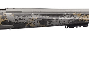 Browning 035541299 X-Bolt Mountain Pro Long Range 6.8 Western 3+1 26" MB Fluted Tungsten Gray Cerakote Accent Graphic Black Carbon Fiber Stock Right Hand (Full Size)