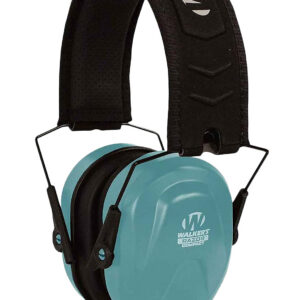 Walker's GWPCRPASTL Razor Compact Passive Muff 24 dB Over the Head Teal/Black Polymer Fits Youth/Women