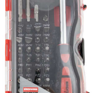 Birchwood Casey PROSDS Pro Screwdriver Kit  40 Pieces Includes Slotted/Philips/Torx/Hex Heads