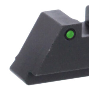 AmeriGlo GL252 Optic Compatible Sight Set for Glock  XL Tall Green Tritium LumiGreen Outline Front Sight-Green Tritium Black Outline Rear Sight