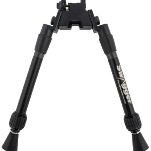 Swagger SWAGBPSEA12 Sea12 Extreme Angle Bipod with Black Finish, Picatinny Attachment & 9-12" Vertical Adjustment