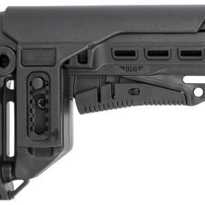 NcStar DLG-130-052 Compact PCP52 Mil-Spec Stock Black Synthetic Collapsible with Adjustable Cheekpiece