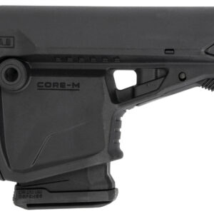 FAB Defense FXGLCOREMAGB GL-Core Survival Buttstock w/Rubber Butt Pad & Built-In Mag Carrier for AR-Platform Compatible w/Mil-Spec & Commercial Tubes Black Polymer (Tube NOT Included)