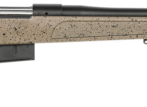 Bergara Rifles B14S359C B-14 HMR 6.5 PRC 3+1 24" Graphite Black Cerakote Barrel, Black Speckled Brown Molded w/Mini-Chassis, Adjustable LOP & Cheek Piece Stock