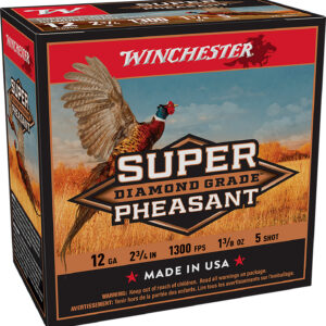 Winchester Ammo SPDG125 Super Pheasant Diamond Grade 12Gauge 2.75" 1 3/8oz 5Shot 25 Per Box/10 Case